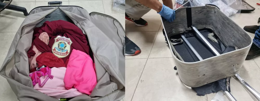 Mulher é presa no Aeroporto do Recife ao tentar levar para a França 4,6 quilos de cocaína em forro de bagagem, diz PF